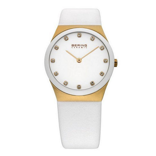 Bering Damen Uhr Armbanduhr Slim Ceramic - 32230-686 Leder