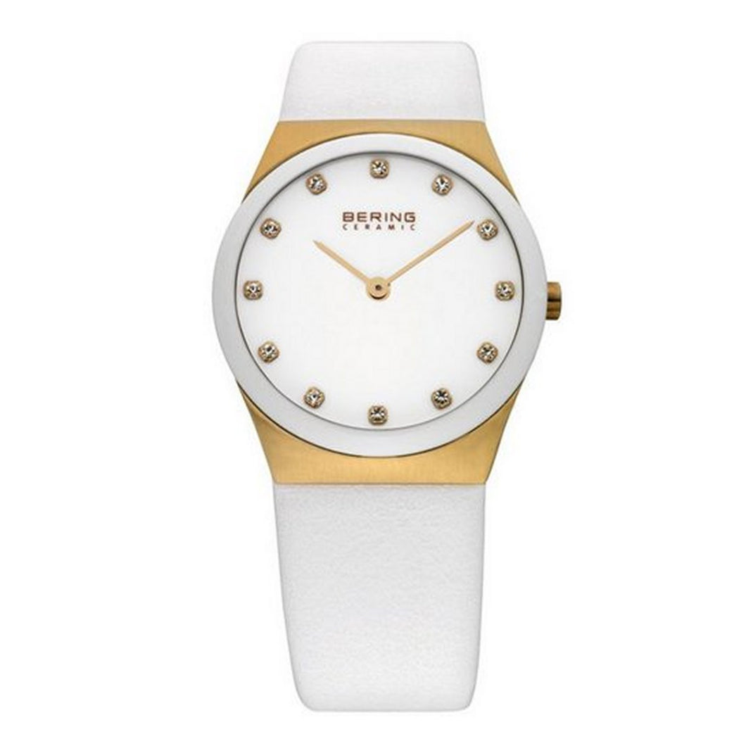 Bering Damen Uhr Armbanduhr Slim Ceramic - 32230-686 Leder