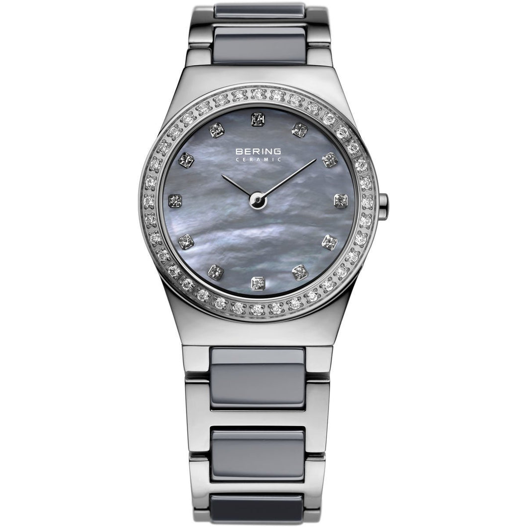 Bering Damen Uhr Armbanduhr Slim Ceramic - 32426-789-1 Edelstahl