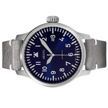 Laden Sie das Bild in den Galerie-Viewer, Aristo Herren Uhr Armbanduhr Fliegeruhr Beobachter Automatik 3H209 Leder