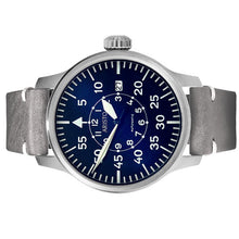 Laden Sie das Bild in den Galerie-Viewer, Aristo Herren Uhr Armbanduhr Fliegeruhr Pilot Automatik 3H210 Leder