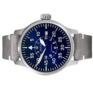 Aristo Herren Uhr Armbanduhr Fliegeruhr Pilot Automatik 3H210 Leder