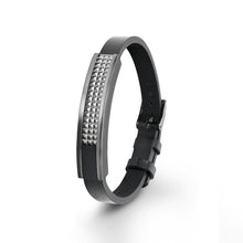 Laden Sie das Bild in den Galerie-Viewer, s.Oliver Jewel Herren Armband Leder Edelstahl SO1011/1 - 455251