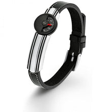 Laden Sie das Bild in den Galerie-Viewer, s.Oliver Jewel Herren Armband Leder Edelstahl SO1034/1 - 466264
