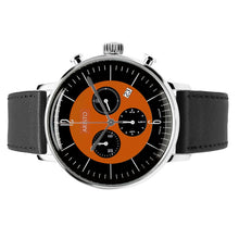 Laden Sie das Bild in den Galerie-Viewer, Aristo Bauhaus Herren Uhr Chronograph Edelstahl 4H238 Leder