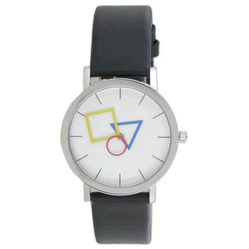 Aristo Bauhaus Unisex Uhr Edelstahl 4D85IS Leder schwarz