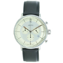 Laden Sie das Bild in den Galerie-Viewer, Aristo Herren Uhr Chronograph Edelstahl 4H177 Leder