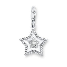 Laden Sie das Bild in den Galerie-Viewer, s.Oliver Jewel Damen Charm Stern Silber Zirkonia SOCHA/241 - 508827