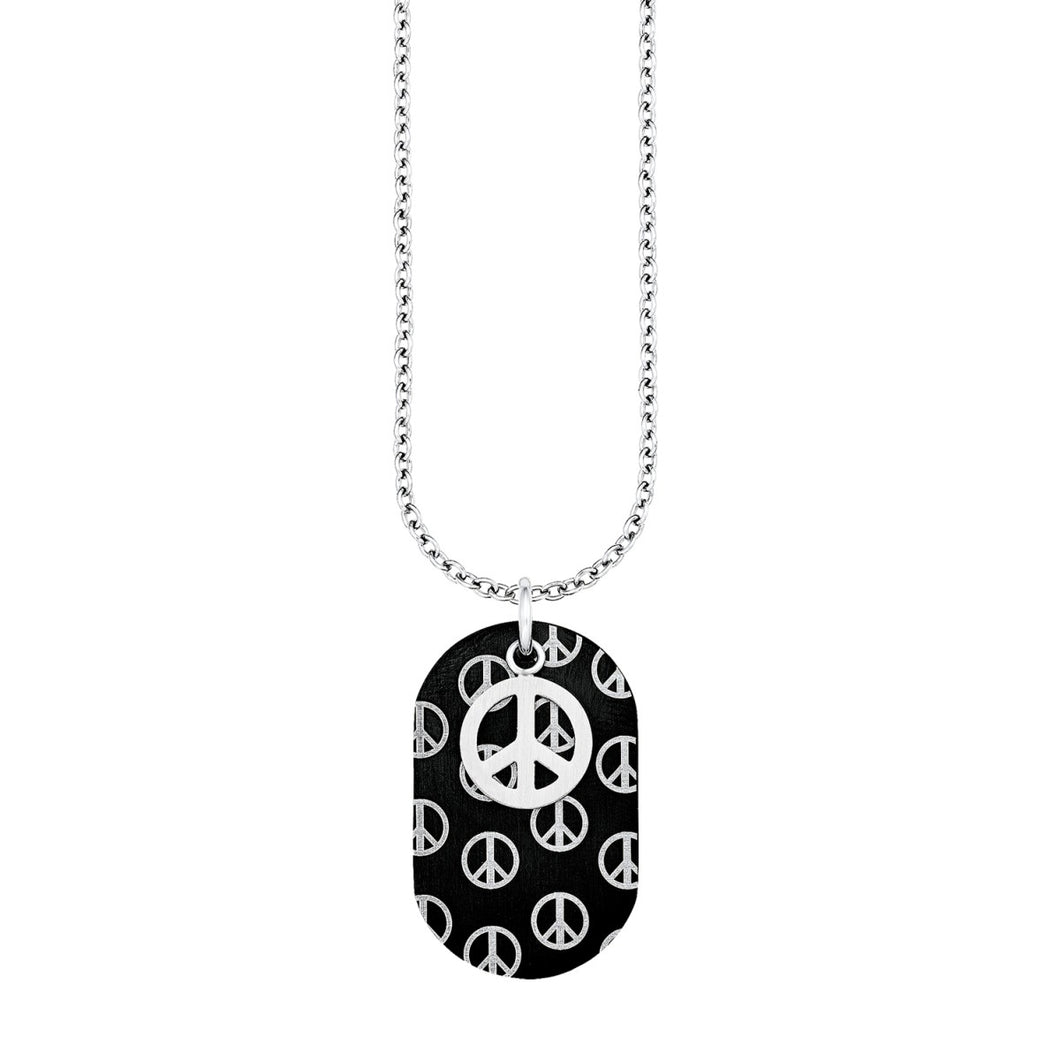 s.Oliver Jewel Kinder und Jugendliche Kette Edelstahl Peace SOK192/1