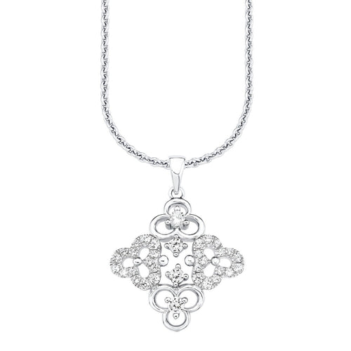 s.Oliver Jewel Damen Kette Silber Zyrkonia Blumen SO1230/1 - 9081806