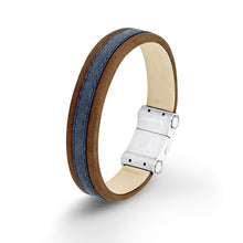 Laden Sie das Bild in den Galerie-Viewer, s.Oliver Jewel Herren Armband Leder Edelstahl SO1290/1 - 523950