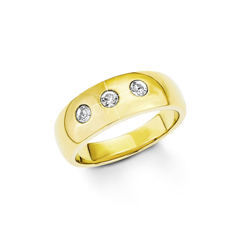 s.Oliver Jewel Damen Ring Edelstahl IP gold SO1274
