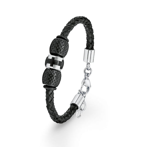 s.Oliver Jewel Herren Armband Leder SO1372/1 - 9038329