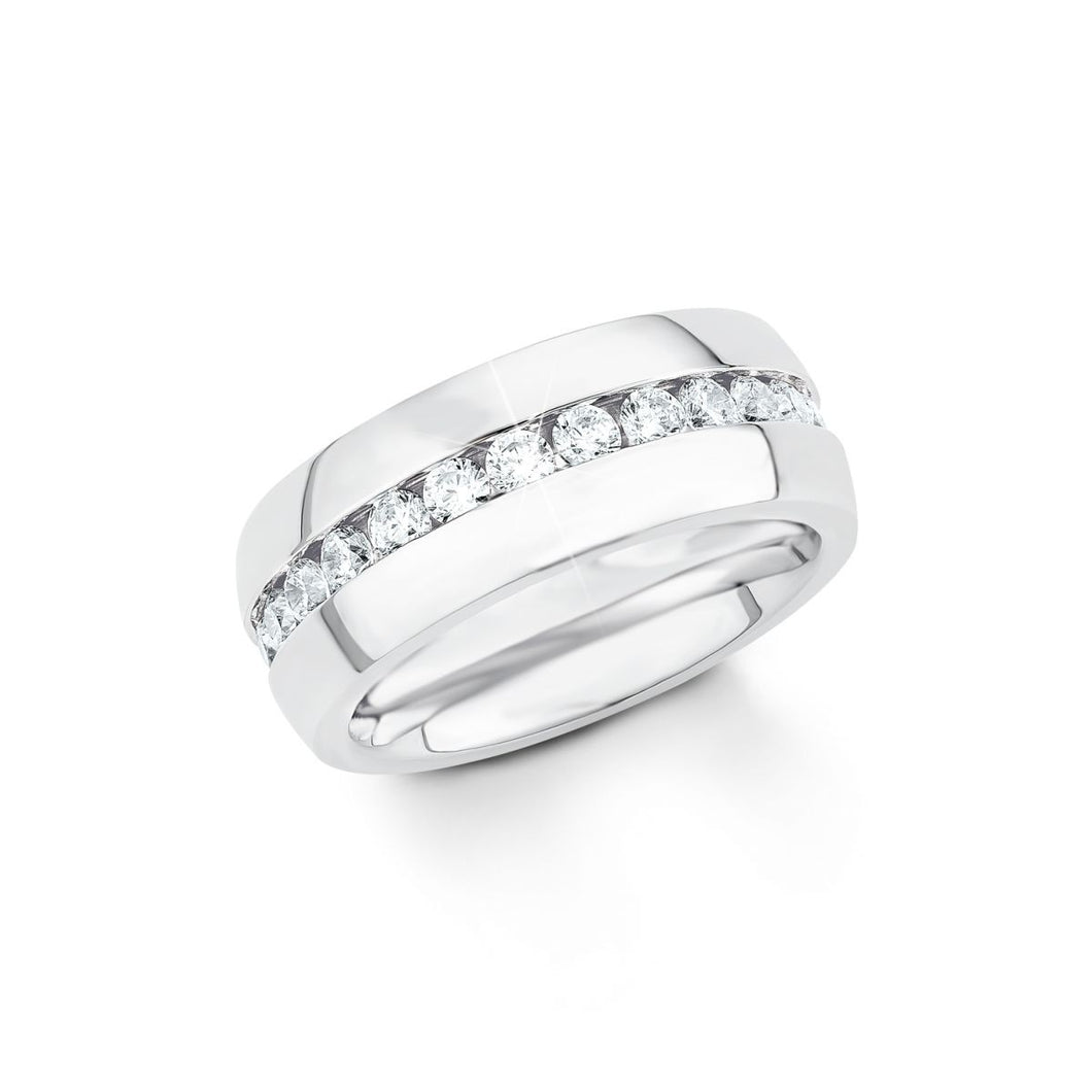 s.Oliver Jewel Damen Ring Silber Zirkonia Edelstahl SO1337