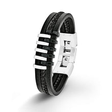 Laden Sie das Bild in den Galerie-Viewer, s.Oliver Jewel Herren Armband Leder SO1380/1 - 540643