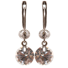 Laden Sie das Bild in den Galerie-Viewer, Konplott Ohrringe Ohrhänger Black Jack weiß crystal silber