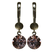 Laden Sie das Bild in den Galerie-Viewer, Konplott Ohrringe Ohrhänger Black Jack hängend pink vintage rose