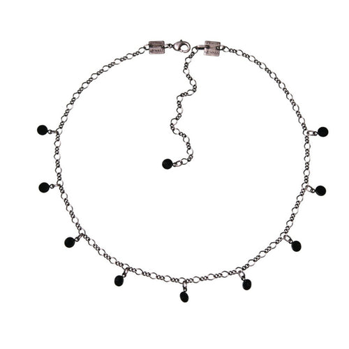 Konplott Kette Collier Tutui Collection black jet silber