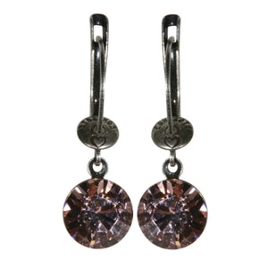 Konplott Ohrringe Ohrhänger Black Jack pink vintage rose silber