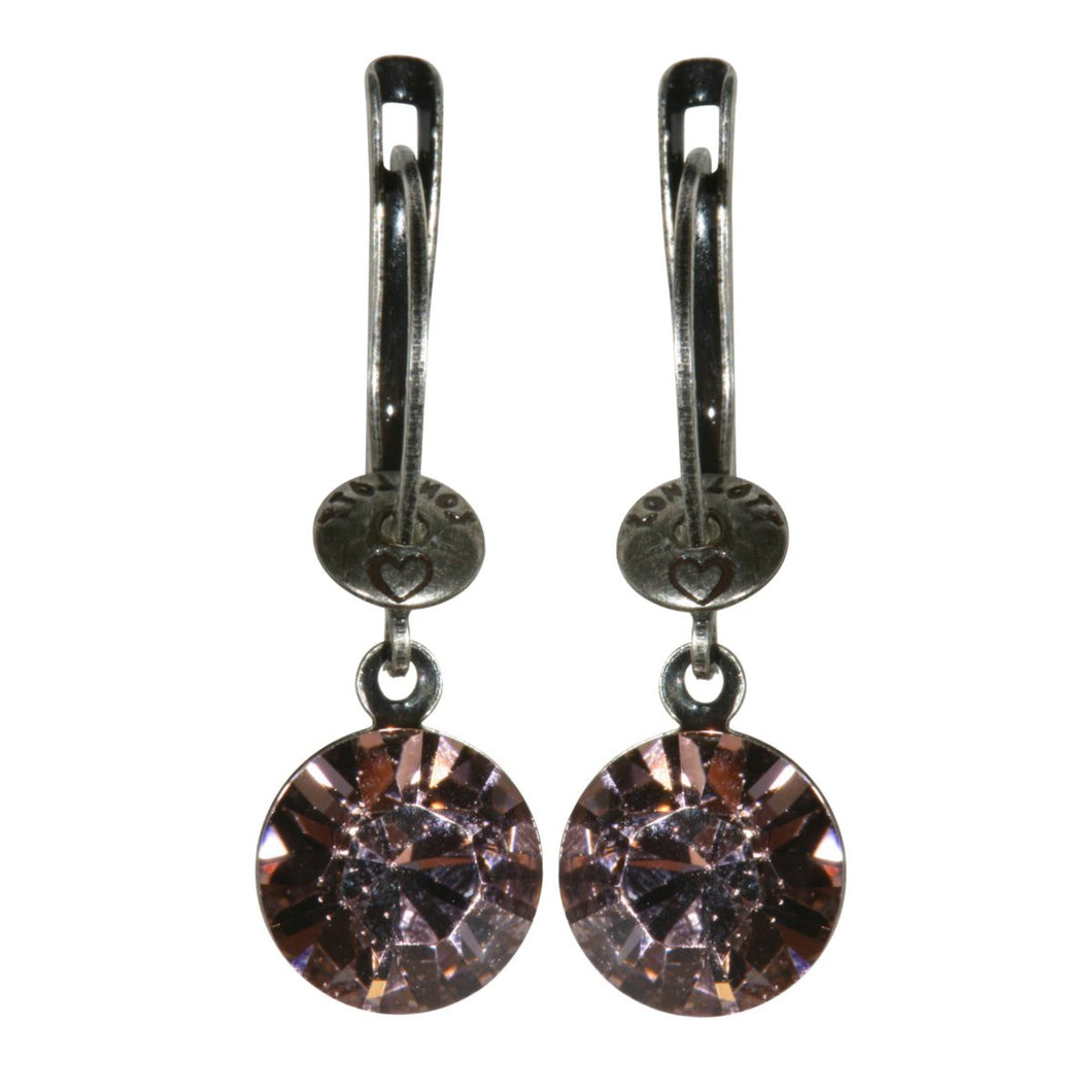 Konplott Ohrringe Ohrhänger Black Jack pink vintage rose silber