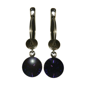 Konplott Ohrringe Ohrhänger Black Jack hängend lila purple velvet