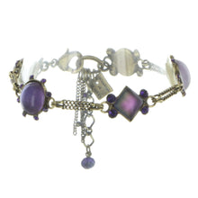 Laden Sie das Bild in den Galerie-Viewer, Konplott Armband Armkette Jelly Fish Wedding lila