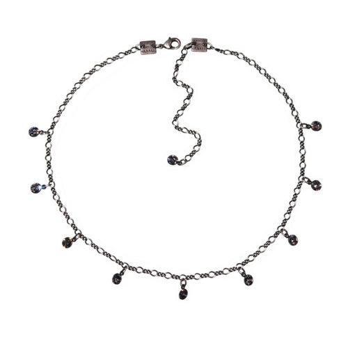 Konplott Kette Collier Tutui Collection grau schwarz diamant silber