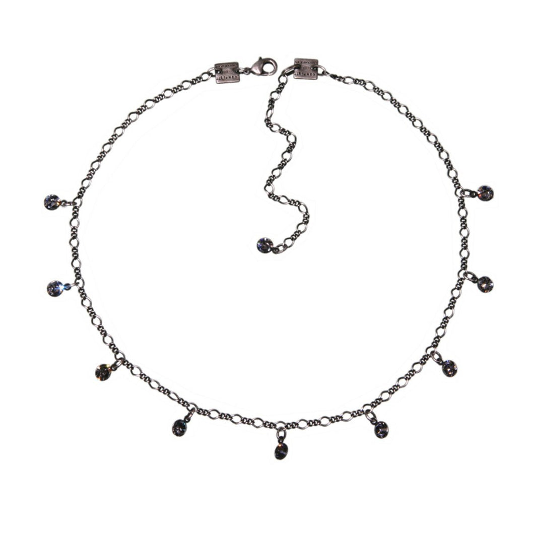 Konplott Kette Collier Tutui Collection grau schwarz diamant silber