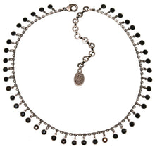 Laden Sie das Bild in den Galerie-Viewer, Konplott Halskette Collier Waterfalls black silber