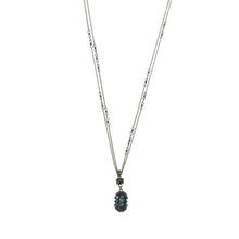 Laden Sie das Bild in den Galerie-Viewer, Konplott Halskette Collier Aladdin ovale Kugel türkis antique brass