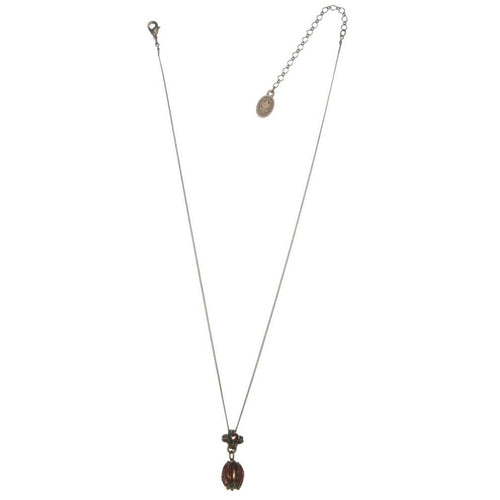 Konplott Halskette Collier Aladdin Kugel rot antique brass