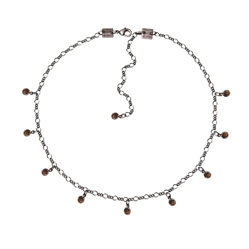 Konplott Kette Collier Tutui Collection hell beige smoked topaz silber