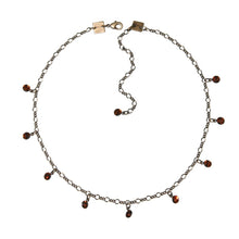 Laden Sie das Bild in den Galerie-Viewer, Konplott Kette Collier Tutui Collection braun smoked topaz silber