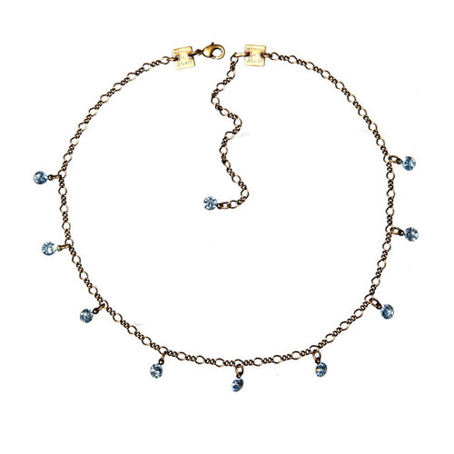 Konplott Kette Collier Tutui Collection hell blau aquamarine silber