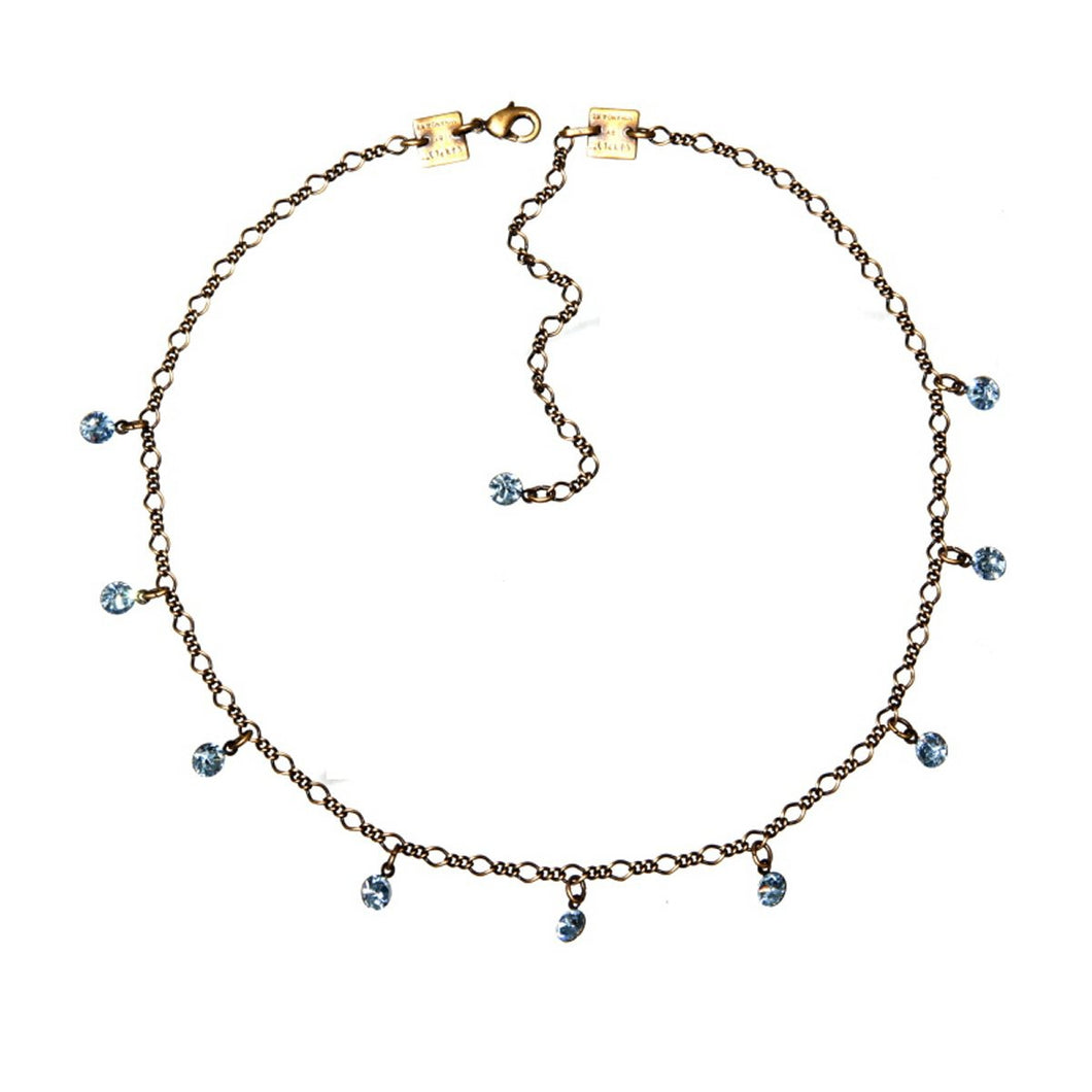 Konplott Kette Collier Tutui Collection hell blau aquamarine silber