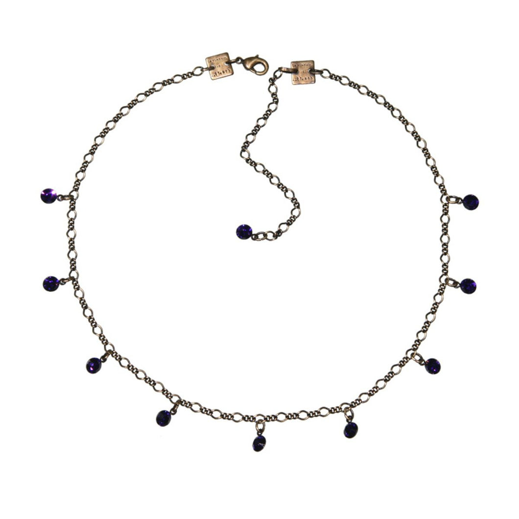 Konplott Kette Collier Tutui Collection lila purple velvet silber