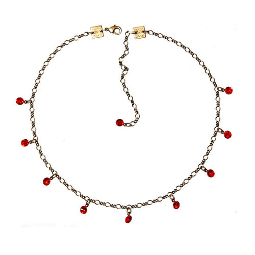 Konplott Kette Collier Tutui Collection orange hyacinth silber