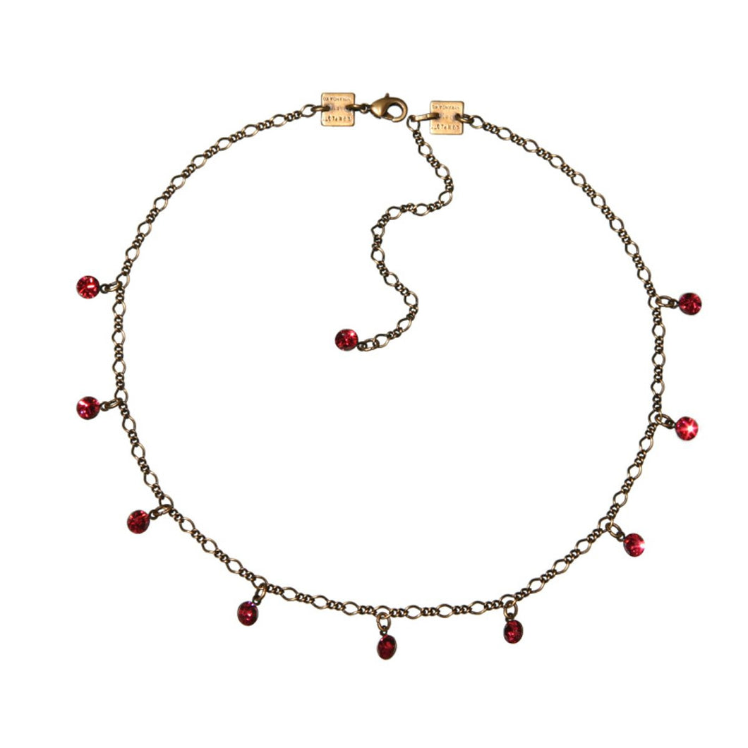 Konplott Kette Collier Tutui Collection pink indian pink silber