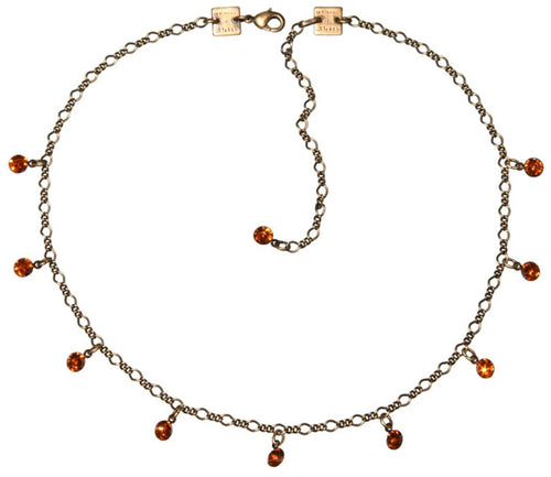 Konplott Kette Collier Tutui Collection yellow topaz silber