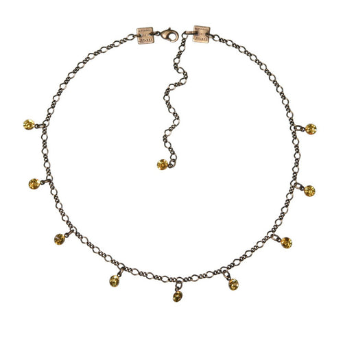 Konplott Kette Collier Tutui Collection hell gelb topaz silber
