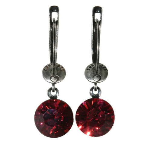 Konplott Ohrringe Ohrhänger Black Jack pink indian pink silber