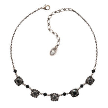 Laden Sie das Bild in den Galerie-Viewer, Konplott Kette Collier Byzantine schwarz antik silber