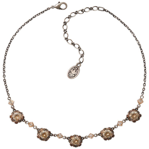 Konplott Kette Collier Byzantine beige antik silber