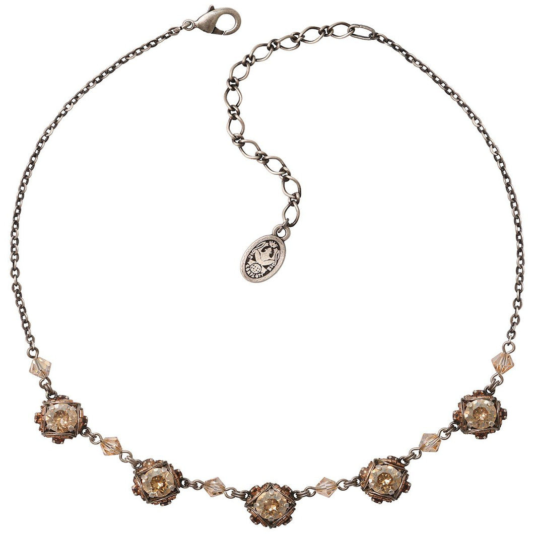 Konplott Kette Collier Byzantine beige antik silber