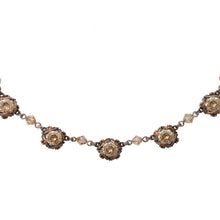 Laden Sie das Bild in den Galerie-Viewer, Konplott Kette Collier Byzantine beige antik silber