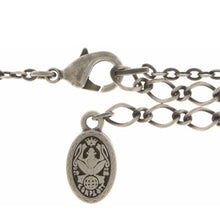 Laden Sie das Bild in den Galerie-Viewer, Konplott Kette Collier Byzantine schwarz antik silber