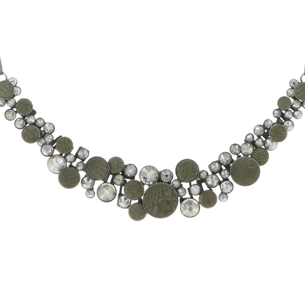 Konplott Halskette Collier vier Kettenelemente Planet River grau