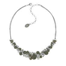Laden Sie das Bild in den Galerie-Viewer, Konplott Halskette Collier vier Kettenelemente Planet River grau