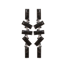 Laden Sie das Bild in den Galerie-Viewer, Konplott Ohrringe Ohrhänger Float to the Rhytm black