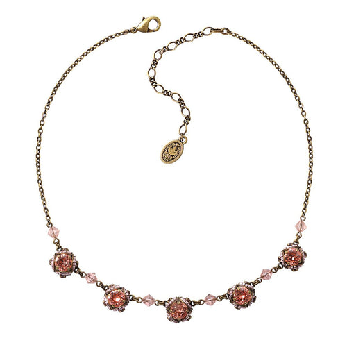 Konplott Kette Collier Byzantine orange / lila antik